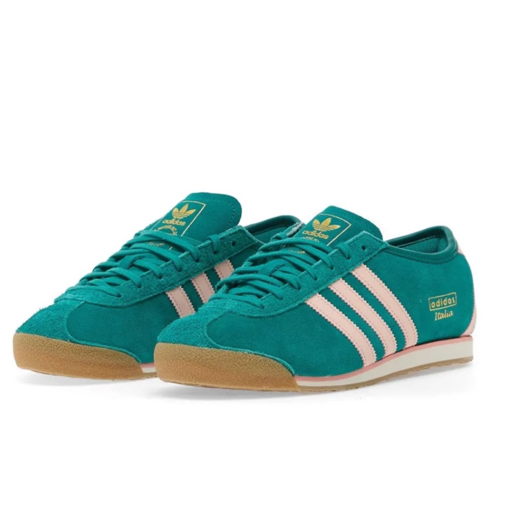 adidas x C.P. Company Italia 70s Shoe 8.5 M, POWER GREEN/ PINK / GOLD